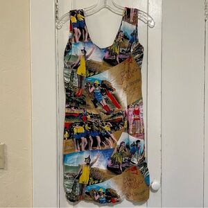 Jams World Multicolor Graphic Dress 30th anniversary aloha vintage dress size 11